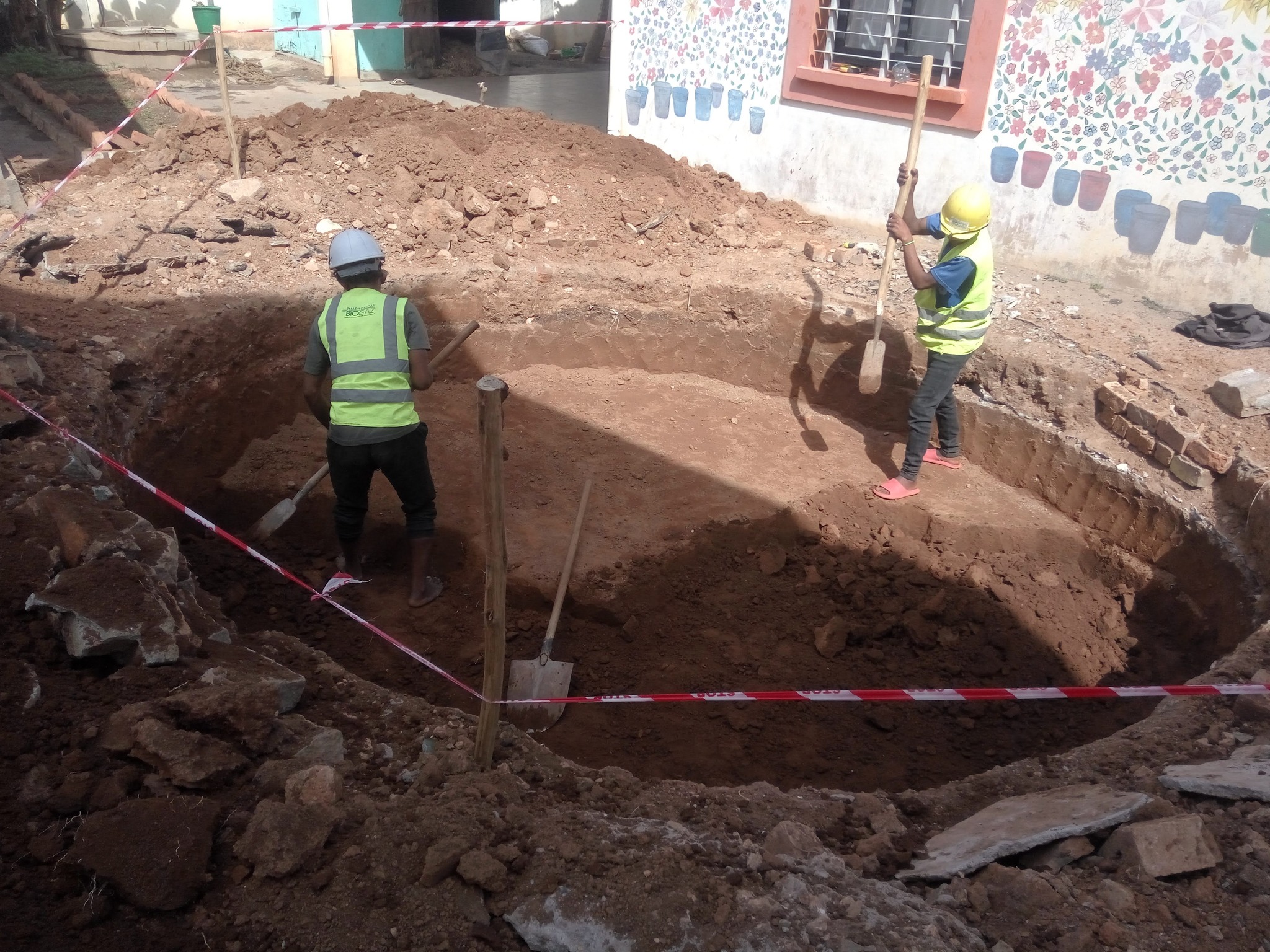 Eine Biogasanlage für das Ausbildungsprojekt